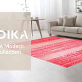 Charming Heart Motif in Red(Red)