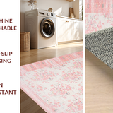 Ultra Soft Area Rug, Non Slip, Stain Resistant, Washable Area Rugs for Living Room, Bedroom, Dreamy Pink Fluffy Charm(Pink)