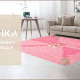 Ultra Soft Area Rug, Non Slip, Stain Resistant, Washable Area Rugs for Living Room, Bedroom, Coquette Pink Bow Bathroom Mat Non-Slip(Pink)