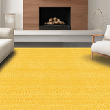Ultra Soft Area Rug, Non Slip, Stain Resistant, Washable Area Rugs for Living Room, Bedroom, Vibrant Casual Solid Tone(Yellow)