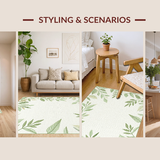 Elegant Earth Tones Leaf Design(Beige)