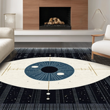 Contemporary Textured Ogee Motif(Blue)