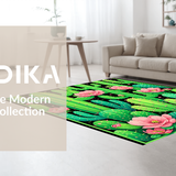 Trendy Rustic Cactus Motif(Green)