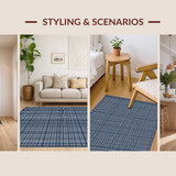 Charming Country Style Gingham Accent(Blue)