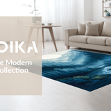 Chic Gray Tiled Motif(Blue)