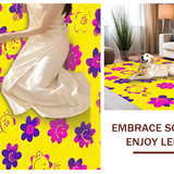 Delightful Fun Floral Decor(Yellow)