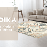 Chic White Diamond Motif(Beige)