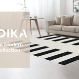 Ultra Soft Area Rug, Non Slip, Stain Resistant, Washable Area Rugs for Living Room, Bedroom, Scandinavian Soft Stripe Ensemble(Beige)