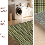 Ultra Soft Area Rug, Non Slip, Stain Resistant, Washable Area Rugs for Living Room, Bedroom, Contemporary Soft Checkered Design(Brown)