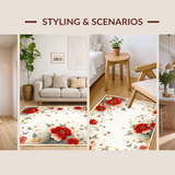 Elegant Earthy Floral Fusion(Red)