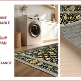 Ultra Soft Area Rug, Non Slip, Stain Resistant, Washable Area Rugs for Living Room, Bedroom, Braided Country Style Living Room Carpet(Yellow)