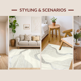 Artistic Shag with Unique Silhouettes(Beige)