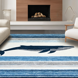 Chic Nautical Whale Aesthetic(Blue)