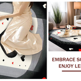 Chic Monochrome Patterned Mat(Black)