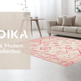 Warm Blush Toned Geometric Motif(Pink)