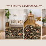 Striking Dark Floral Palette(Black)