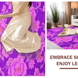 Ultra Soft Area Rug, Non Slip, Stain Resistant, Washable Area Rugs for Living Room, Bedroom, Charming Soft Pastel Aesthetic(Purple)