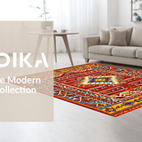 Vibrant Multicolored Artistic Weave(Red)