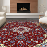Vibrant Red Geometric Motif(Red)