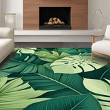 Stylish Fresh Leafy Print(Green)