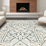 Ultra Soft Area Rug, Non Slip, Stain Resistant, Washable Area Rugs for Living Room, Bedroom, 3D Geometric Layered Texture(Beige)