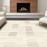 Contemporary Neutral Tiled Motif(Beige)