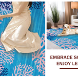 Chic Coral Symmetrical Craftsmanship(Blue)