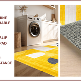 Ultra Soft Area Rug, Non Slip, Stain Resistant, Washable Area Rugs for Living Room, Bedroom, Elegant Modern Yellow Gradient Pattern(Yellow)