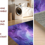 Ultra Soft Area Rug, Non Slip, Stain Resistant, Washable Area Rugs for Living Room, Bedroom, Enchanting Color Burst Galaxy Art(Purple)