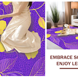 Ultra Soft Area Rug, Non Slip, Stain Resistant, Washable Area Rugs for Living Room, Bedroom, Charming Purple Floral Accent(Purple)