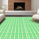 Lively Shamrock Patterned Decor(Green)