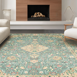 Elegant Sage Green Trellis Design(Blue)