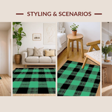 Charming Two Tone Checkered Elegance(Green)
