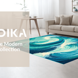 Coastal Inspired Ocean Wave Design(Blue)