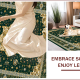 Elegant Earthy Geometric Motif(Green)