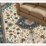 Ultra Soft Area Rug, Non Slip, Stain Resistant, Washable Area Rugs for Living Room, Bedroom, Soft Earthy Paisley Aesthetic(Ivory)