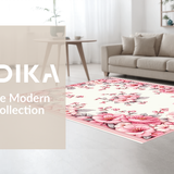 Delicate Plush Abstract Motif(Pink)