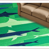 Whimsical Coastal Fishing Motif(Green)