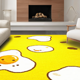 Ultra Soft Area Rug, Non Slip, Stain Resistant, Washable Area Rugs for Living Room, Bedroom, Energetic Colorful Nursery Style(Yellow)