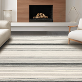 Transitional Striped Earthy Tones(Beige)
