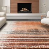 Earthtone Ombre Featuring Vintage Distressed Effect and Gradient(Orange)