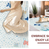 Ultra Soft Area Rug, Non Slip, Stain Resistant, Washable Area Rugs for Living Room, Bedroom, Cute Bow Accent Rug, Coquette Aesthetic Carpet(Blue)