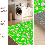 Ultra Soft Area Rug, Non Slip, Stain Resistant, Washable Area Rugs for Living Room, Bedroom, Serene Earthy Moss Visuals(Green)