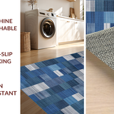 Artistic Multitonal Geometric Layout(Blue)