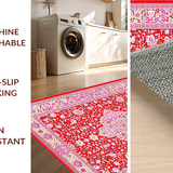 Chic Modern Floral Medallion Style(Red)