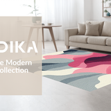 Minimalist Pink Grey Swirl Aesthetic(Gray)