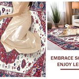 Eclectic Colorful Circular Motif(White)