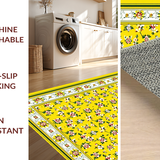 Bright Yellow Vintage Blooms(Yellow)