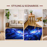 Enchanting Radiant Night Sky Motif(Blue)
