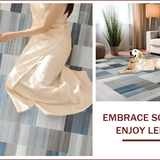 Ultra Soft Area Rug, Non Slip, Stain Resistant, Washable Area Rugs for Living Room, Bedroom, Elegant Abstract Neutral Tones(Gray)